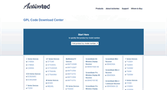 Desktop Screenshot of opensource.actiontec.com
