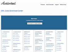 Tablet Screenshot of opensource.actiontec.com